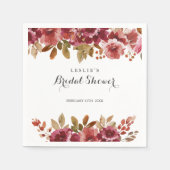 オータムブ素朴ランチ&バブリーブライダルシャワー スタンダードカクテルナプキン (正面)