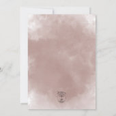 オータムプラム フラワーブーケ ウェディング 招待状 (裏面)