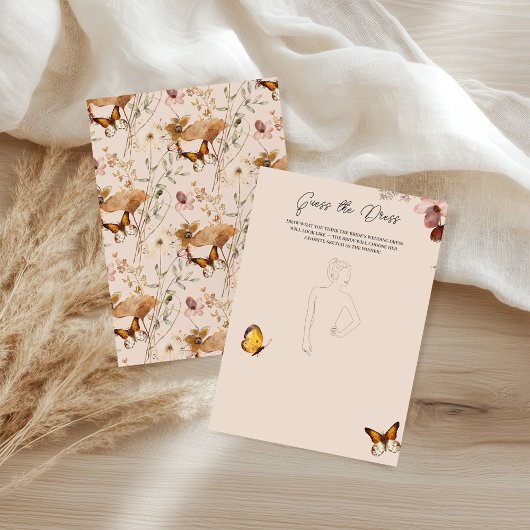 オータムベージュの野の花のドレス当てゲーム
