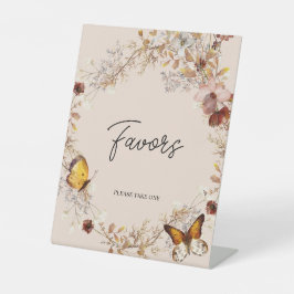 オータムベージュ ワイルドフラワー ギフト テーブルサイン