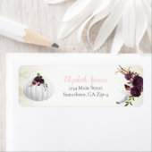 オータムホワイトパンプキン差出人住所 ラベル (インサイチュ)