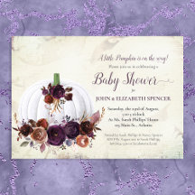 オータムホワイトパンプキン カップル ベビーシャワー