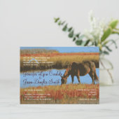 オータムホースカ素朴ントリー結婚式招待状 招待状 (スタンド正面)