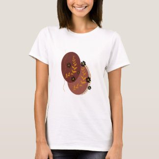 オータムボタニカルフラワーロンTシャツ | ボヘミアン+ナチュラル+ブドウ Tシャツ