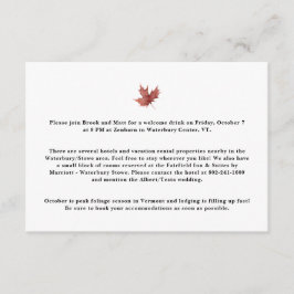 オータムマウンテン結婚ズホテルアコモデーションエンクロス エンクロージャーカード