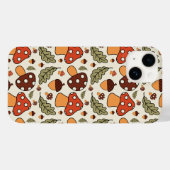 オータムマッシュルームとドングリのスマホケース Case-Mate iPhoneケース (裏面 (横))