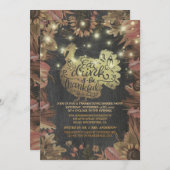 オータムマップルゴールドターキー感謝祭ディナーパーティー 招待状 (正面/裏面)