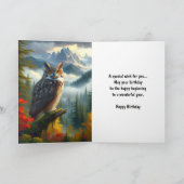 オータムメンズハッピーバースデー カード (内部)