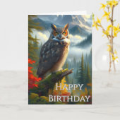 オータムメンズハッピーバースデー カード (黄色い花)