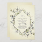 オータムユーエレガントカリ結婚式招待状   招待状 (正面/裏面)