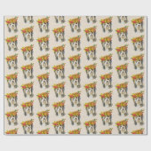 オータムヨークシャーテリア ラッピングペーパー (フラット)