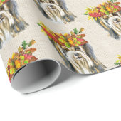 オータムヨークシャーテリア ラッピングペーパー (ロールコーナー)