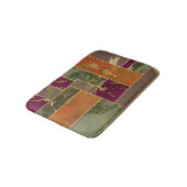 オータムラグジュアリー |幾何学的金ゴールド宝石トーン大理石 バスマット (アングル)