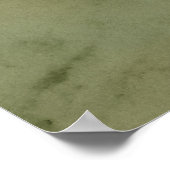 オータムラグジュアリー |幾何学的金ゴールド宝石トーン大理石 ポスター (角)