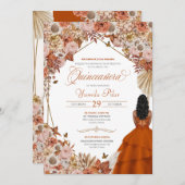 オータムラストオレンジ葉ズキンセアニェラ招待状 招待状 (正面/裏面)