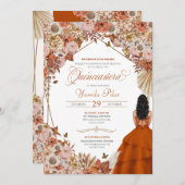 オータムラストオレンジ葉ズキンセアニェラ招待状 招待状 (正面/裏面)