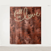 オータムラブ | リュスティックフォトバックドロップ タペストリー (正面)