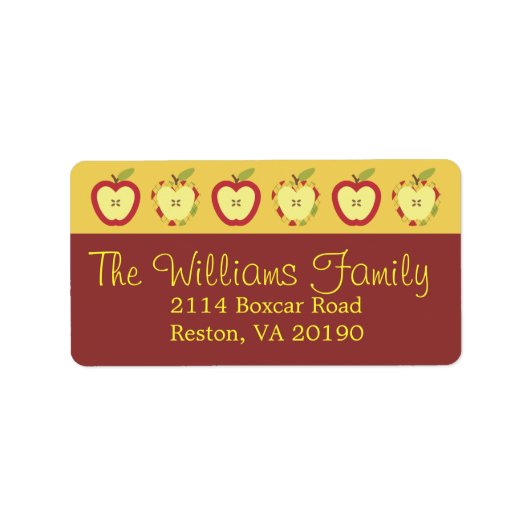 オータムリンゴのラベル ラベル (正面)