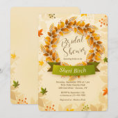 オータムリースの招待状 招待状 (正面/裏面)