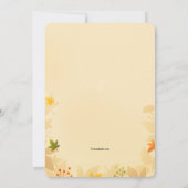 オータムリースの招待状 招待状 (裏面)