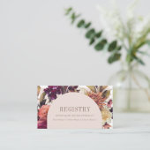 オータムリースアーチピンクウェディングレジストリー エンクロージャーカード (スタンド正面)