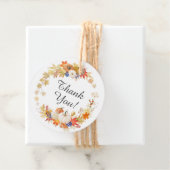 オータムリーフパンプキン ブライダルシャワーフェイバープレゼントタグ フェイバータグ (インサイチュ)