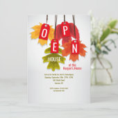 オータムリーフラベルオープンハウス招待状 招待状 (スタンド正面)