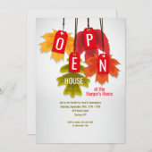 オータムリーフラベルオープンハウス招待状 招待状 (正面/裏面)