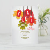 オータムリーフラベル招待状 招待状 (スタンド正面)