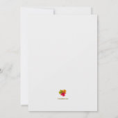 オータムリーフラベル招待状 招待状 (裏面)