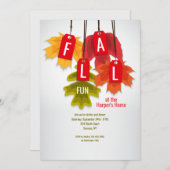 オータムリーフラベル招待状 招待状 (正面/裏面)