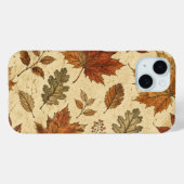 オータムリーブスパターン - ビンテージの秋の植物画 Case-Mate iPhoneケース (裏面 (横))