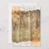 オータムレースカントリーセーブザデートアナウンスメント 招待状 (裏面)