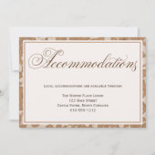 オータムレース結婚の宿泊カード 招待状 (正面)