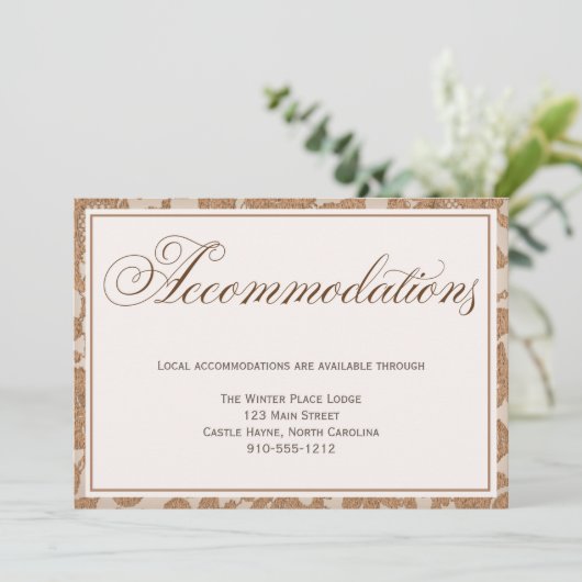 オータムレース結婚の宿泊カード 招待状 (スタンド正面)