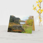 オータムロック最高のフレンド誕生日カード カード (黄色い花)