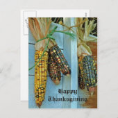 オータム秋インディアンコーン シーズンポストカード (正面/裏面)