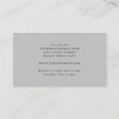 オータム秋ムーディフローラデザイン 名刺 (裏面)