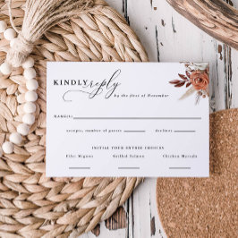 オータム素朴フローラ結婚の回答食品の選択 出欠カード