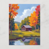 オータム アボード レイクサイド コテージ ポストカード (正面)
