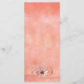 オータム ウォーターカラー フローラル テラコッタ イエロー メニュー (裏面)