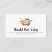 オータム ウッドランド フェアリー 赤ちゃんのためのブック挿入 エンクロージャーカード (正面)