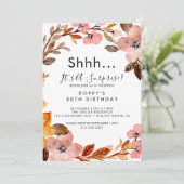 オータム ガーデン | ワインレッドの花輪サプライズパーティー 招待状 (スタンド正面)