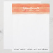 「オータム グロー」水彩レターセット レターヘッド (正面/裏面)