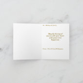 オータム コージー フラワーズ 感謝祭 パーソナライズ シーズンカード (内部)