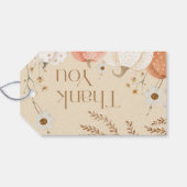 オータム サンクス カード パンプキン フォール ボホ ギフトタグ (裏面横)