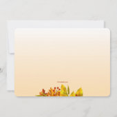 オータム スプレンダー 招待状 (裏面)