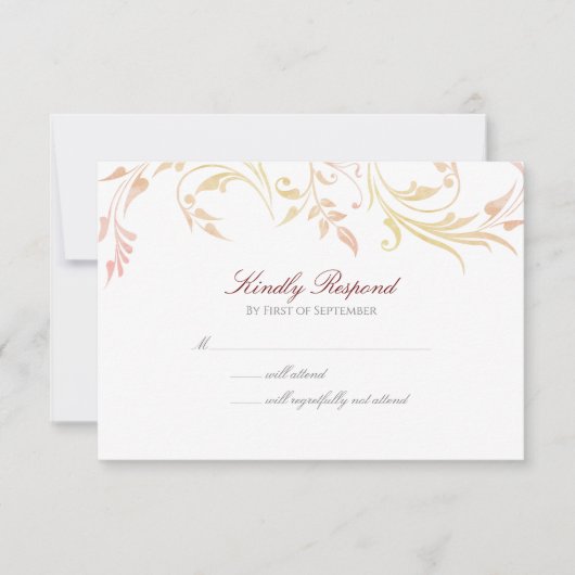 オータム スワール 出欠カード (正面)