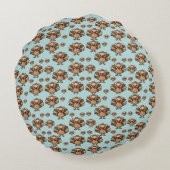 オータム ターキー パターン ピロー – 感謝祭のフェスティブ (裏面)