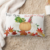 オータム デザインのファームハウススタイルの腰掛けクッション ランバークッション (ブランケット)